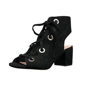 Nine West Gaines Suede Leather Lace up Grommet sandal 6.5